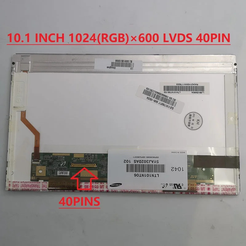 ЖК-экран для ноутбука 10,1 дюйма LTN101NT02 для ASUS Eee PC 1015BX для Lenovo S10-2 для hp mini 110-3600er
