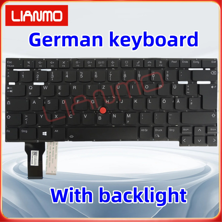 Клавиатура с подсветкой для ноутбуков Lenovo Thinkpad T14s Gen2, P1 Gen4, X1 Extreme, Hermit 4th 2021 (американская, итальянская, немецкая, французская, британская, португальская раскладка)