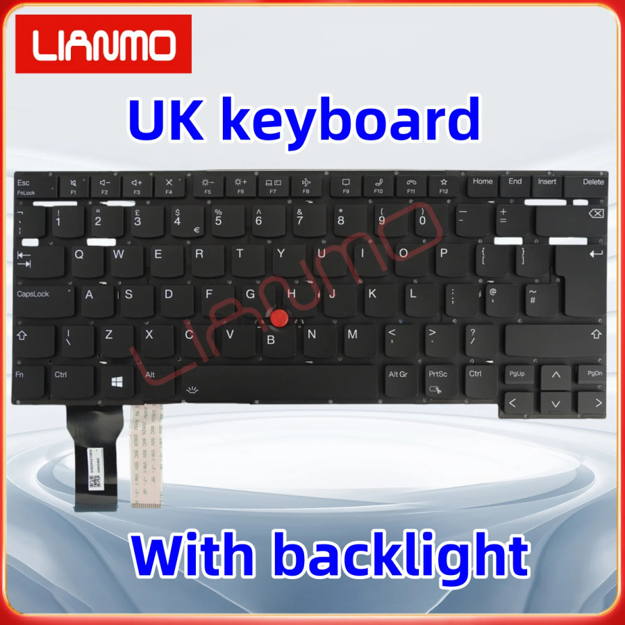 Клавиатура с подсветкой для ноутбуков Lenovo Thinkpad T14s Gen2, P1 Gen4, X1 Extreme, Hermit 4th 2021 (американская, итальянская, немецкая, французская, британская, португальская раскладка)