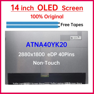 14-дюймовый ЖК-экран OLED для ноутбука ATNA40YK20-0 ATNA40YK20 для Lenovo IdeaPad Pro 5 14AHP9 14IMH9 14IRH8, матричная панель дисплея без сенсорного экрана Красный 15