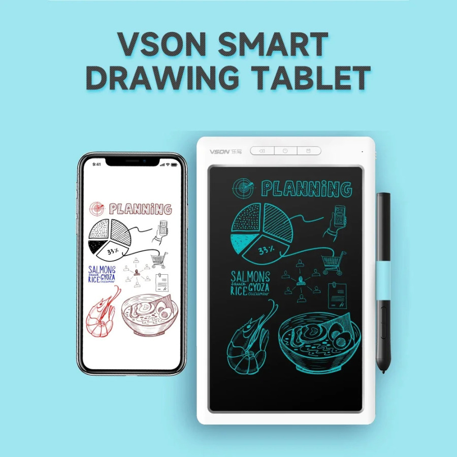 Smart Graphics Planshet 10 dyuymli raqamli chizma plansheti 8192 darajali bosim sezgir sinxron eslatmalar OSU uzatish