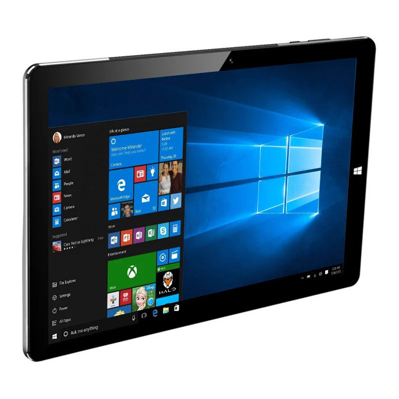 10,1 dyuymli planshet kompyuter 8 GB DDR RAM 128 GB ROM Obook2 Windows 10 X5-Z8350 toʻrt yadroli WiFi 64 bit tizimi X64 IPS 1920 x 1200 ekran