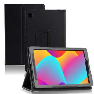 Fro 2022 TCL TAB 8 4G 9132G uchun planshet sumkasi PU teri qoʻllab-quvvatlash sumkasi PU charm braket 9132X1 8 dyuymli Lychee naqshli PU charm sumkasi черный одиннадцать