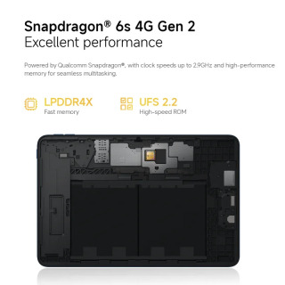 Новейший планшет POCO Pad C1 Global Version с 9,7-дюймовым 2K-дисплеем 120 Гц, кристально чистым изображением, батареей 7600 мАч и процессором Snapdragon 18W. ®   6s 4G Gen 2
