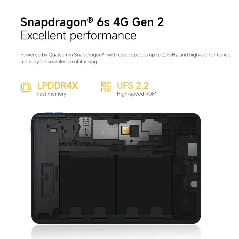 Новейший планшет POCO Pad C1 Global Version с 9,7-дюймовым 2K-дисплеем 120 Гц, кристально чистым изображением, батареей 7600 мАч и процессором Snapdragon 18W. ®   6s 4G Gen 2