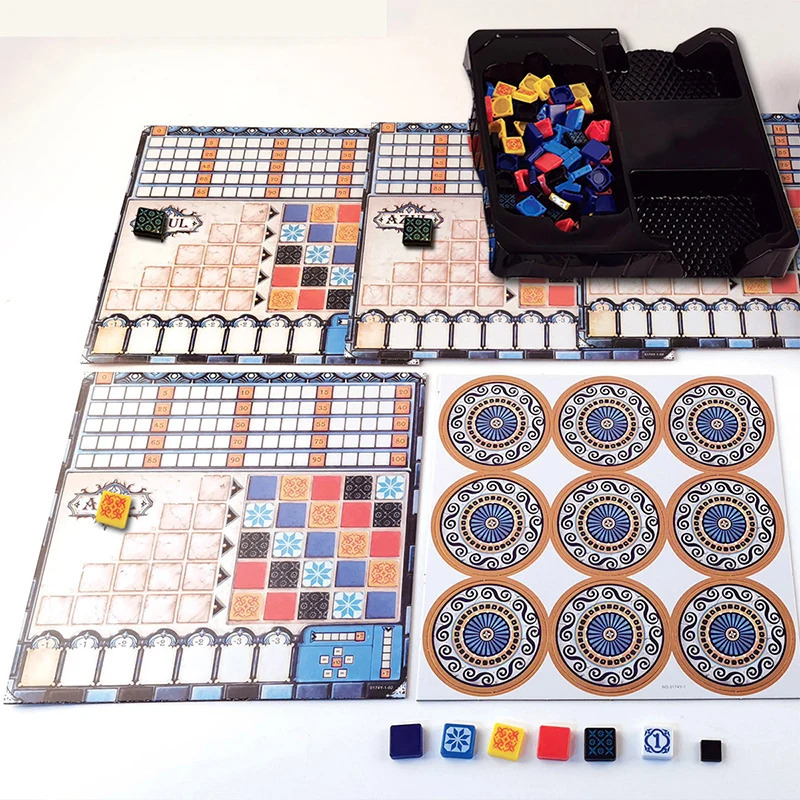 Настольная игра Azul, стратегическая игра для размещения плитки, художественная головоломка, карточная игра для детей, семей, интерактивная обучающая настольная игра