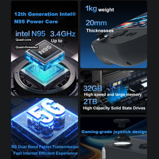 10,5 dyuymli mini WiFi oʻyin kompyuteri 3 in 1 planshetli noutbuk N95 olinadigan sensorli ekranli kompyuter