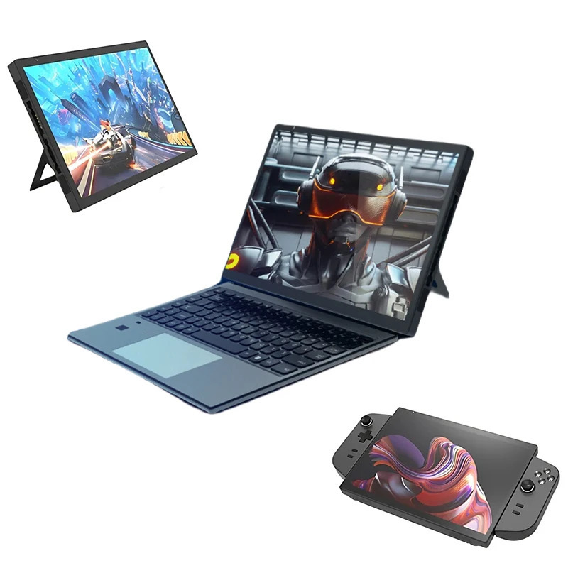 10,5 dyuymli mini WiFi oʻyin kompyuteri 3 in 1 planshetli noutbuk N95 olinadigan sensorli ekranli kompyuter