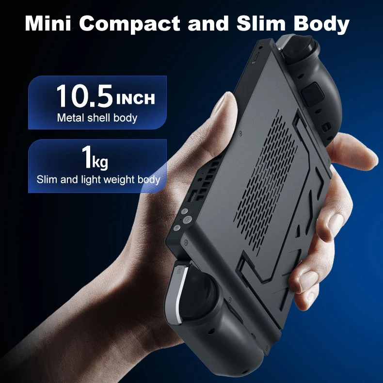 10,5 dyuymli mini WiFi oʻyin kompyuteri 3 in 1 planshetli noutbuk N95 olinadigan sensorli ekranli kompyuter