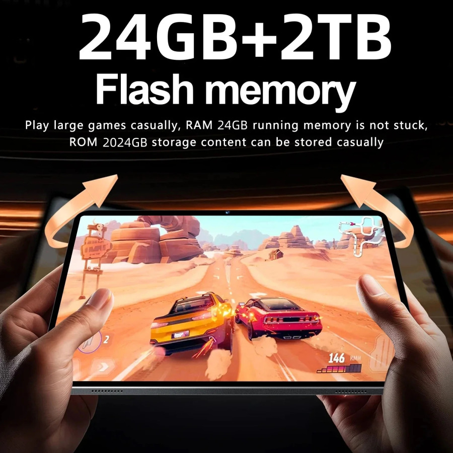 Оригинальный планшет S27 Ultra 11 дюймов, 22 ГБ ОЗУ, 2 ТБ ПЗУ, Android 15, планшет-телефон, Dual Wi-Fi, планшетный ПК, Android-планшет, планшетный ПК