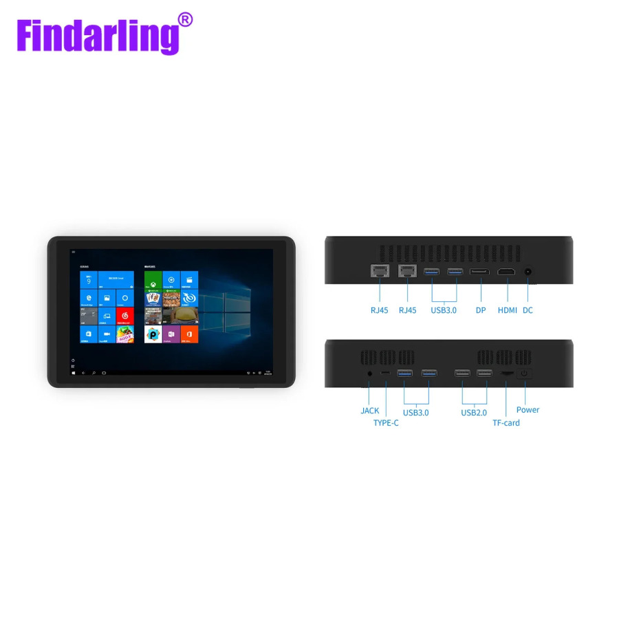 8 dyuymli sensorli ekranli Windows 11 Pro mini planshet kompyuteri/sanoat plansheti minipc ofis reklama mashinasi sensorli universal kompyuter