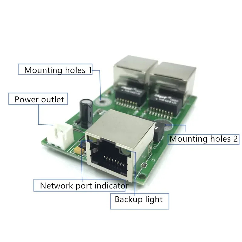 4-портовая сеть Ethernet lan 4 rj45 5 В 12 В 24 В порт головки OEM заводской прямой мини-быстрый 10/100 Мбит/с