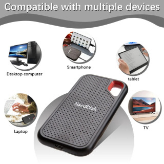 Оригинальный внешний жесткий диск 6 ТБ USB 3.1, портативный, 2 ТБ, 4 ТБ, тонкий HDD для ПК, ноутбука, Mac, смарт-телевизора, медиаплеера, домашнего кинотеатра, хранения данных.