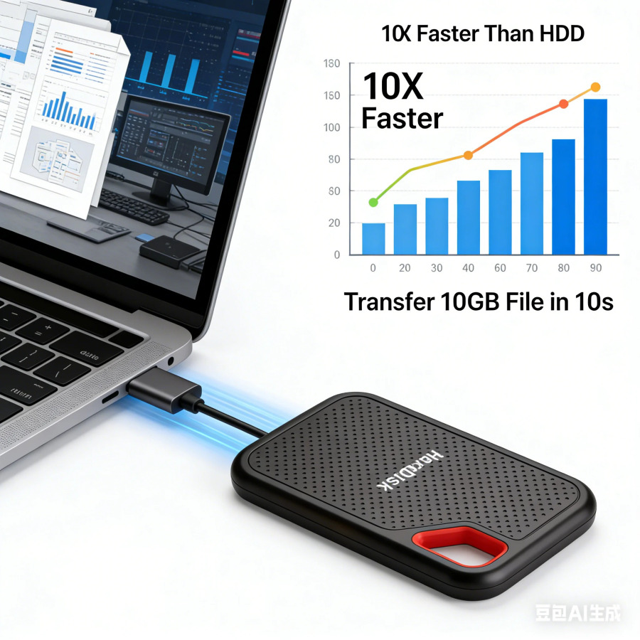128TB tashqi SSD, 1TB portativ SSD, ixcham korpus, yuqori unumdorlik, kundalik foydalanish uchun
