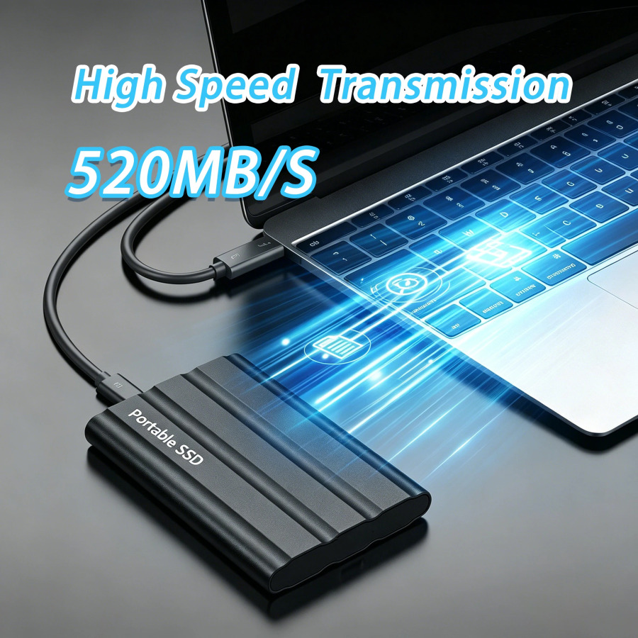 Надежный внешний портативный SSD-накопитель 8 ТБ - 24 ТБ USB 3.1, высокопроизводительный жесткий диск для архивации данных