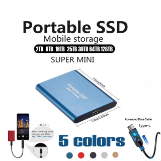 Внешний портативный SSD-накопитель 2 ТБ, 4 ТБ, 8 ТБ, USB 3.1 Type-C, твердотельный накопитель для Mac/ПК/ноутбуков/телефонов