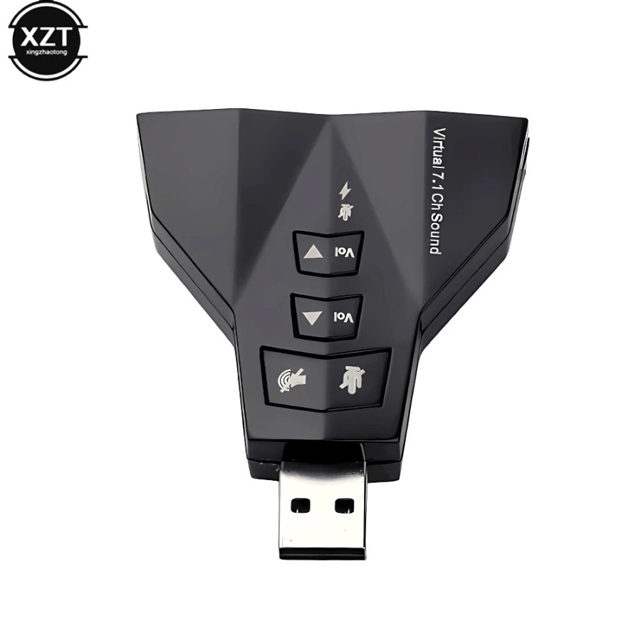 Внешний виртуальный USB SOUNDcard 7 в 1-канальный 3D звуковой аудиоадаптер двойной микрофон двойной аудиоинтерфейс выход независимый