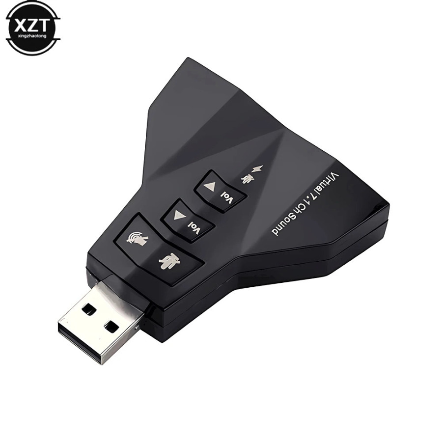 Внешний виртуальный USB SOUNDcard 7 в 1-канальный 3D звуковой аудиоадаптер двойной микрофон двойной аудиоинтерфейс выход независимый