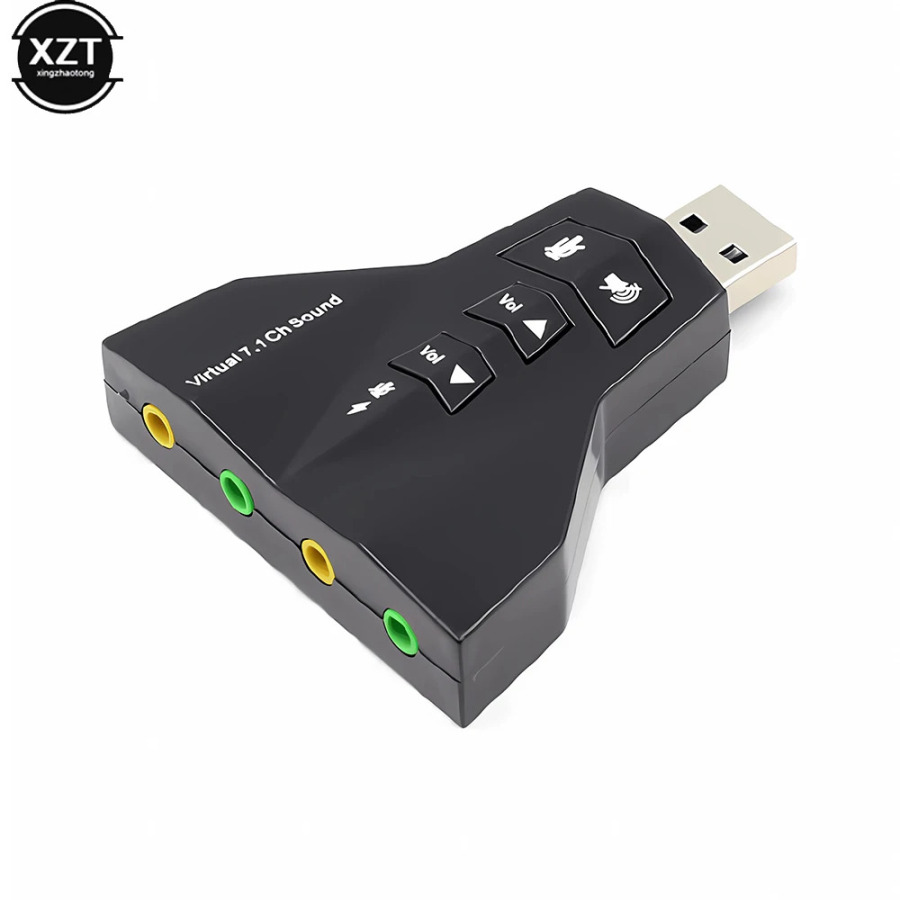 Внешний виртуальный USB SOUNDcard 7 в 1-канальный 3D звуковой аудиоадаптер двойной микрофон двойной аудиоинтерфейс выход независимый