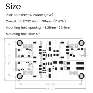 Ovoz oʻtkazmaydigan shovqinni kamaytirish moduli Audio DSP standart zamin kuchaytirgich paneli Avtomobil quvvat kuchaytirgich paneli DS