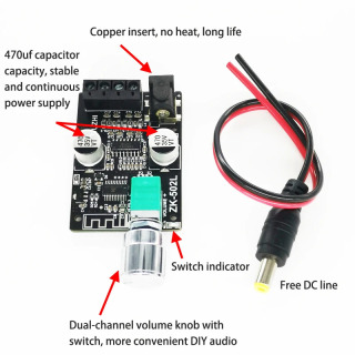 Ovoz karnaylari DIY Bluetooth 5.0 raqamli kuchaytirgich Yuqori quvvatli Stereo plata 50W+50W kuchaytirgich audio uy kinoteatri