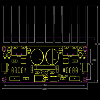 Гитара Taidacent Gan Class D 2 CH Audio, параллельный супер-нагрев, двойной 100 Вт, комплект плата мини-усилителя TDA7293, Плата усилителя 2,1