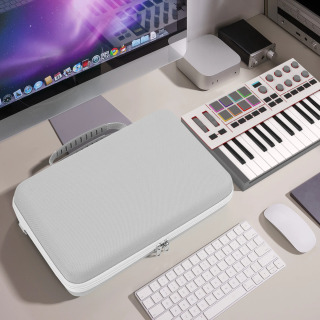 Geekria audio interfeysi qutisi Akai Professional MPK Mini 4 portativ EVA qattiq sumkasi sayohat sumkasi bilan mos keladi