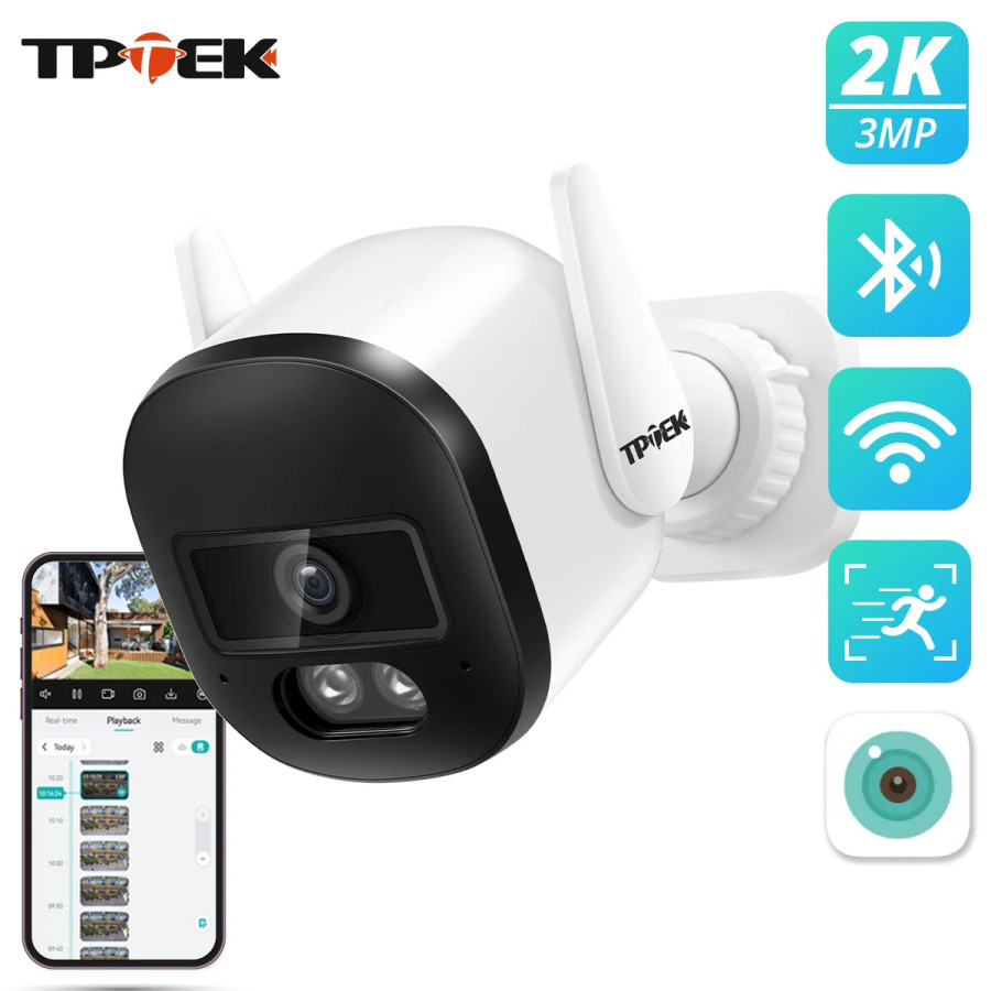 2k 3MP WIFI камера наружное IP66 наблюдение безопасность защита видео IP камера беспроводной AI обнаружение человека iCSee CCTV Bullet Cam