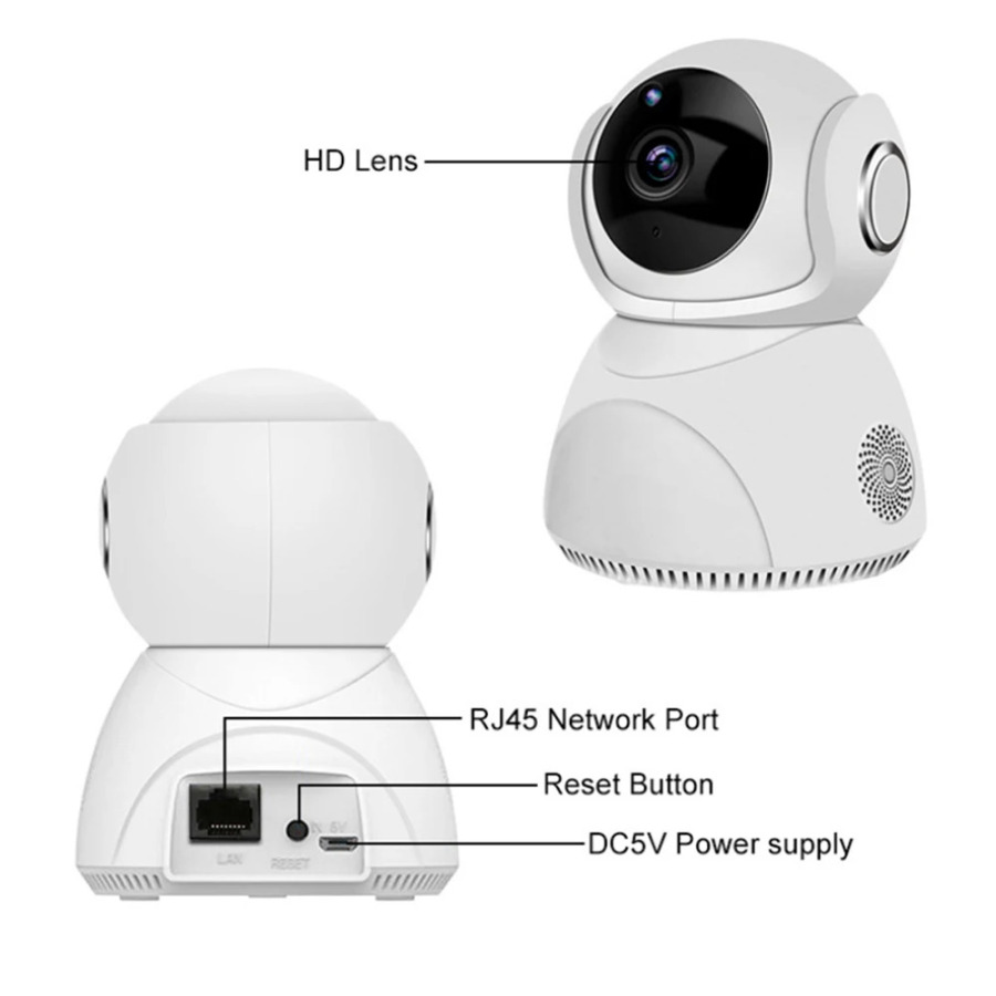 Simsiz bulutli IP kamera 3MP/5MP Full HD Uy xavfsizlik tizimi tarmoq kamerasi Ikki tomonlama audio P2P masofaviy kamera