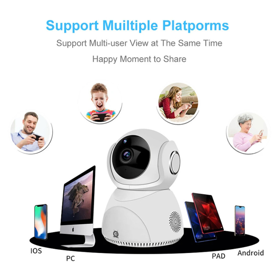 Simsiz bulutli IP kamera 3MP/5MP Full HD Uy xavfsizlik tizimi tarmoq kamerasi Ikki tomonlama audio P2P masofaviy kamera