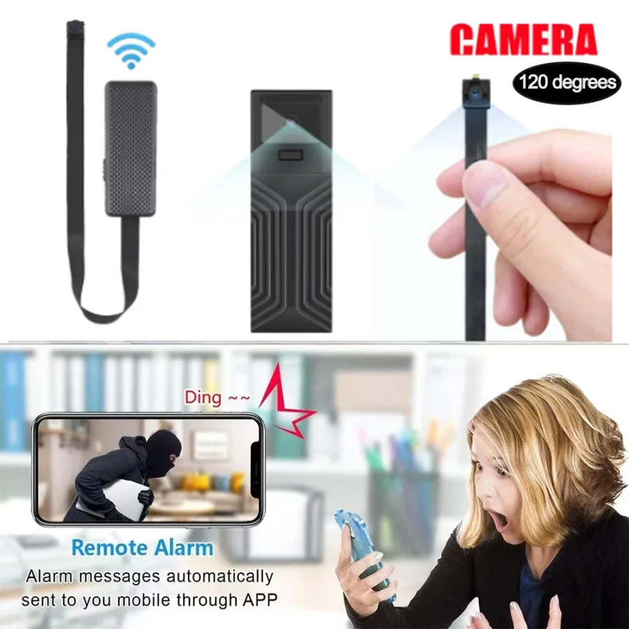 Mini kamera DIY portativ kuzatuv kameralari, Wi-Fi harakatni aniqlash masofadan koʻrish DVR xavfsizlik real vaqtda videokamera