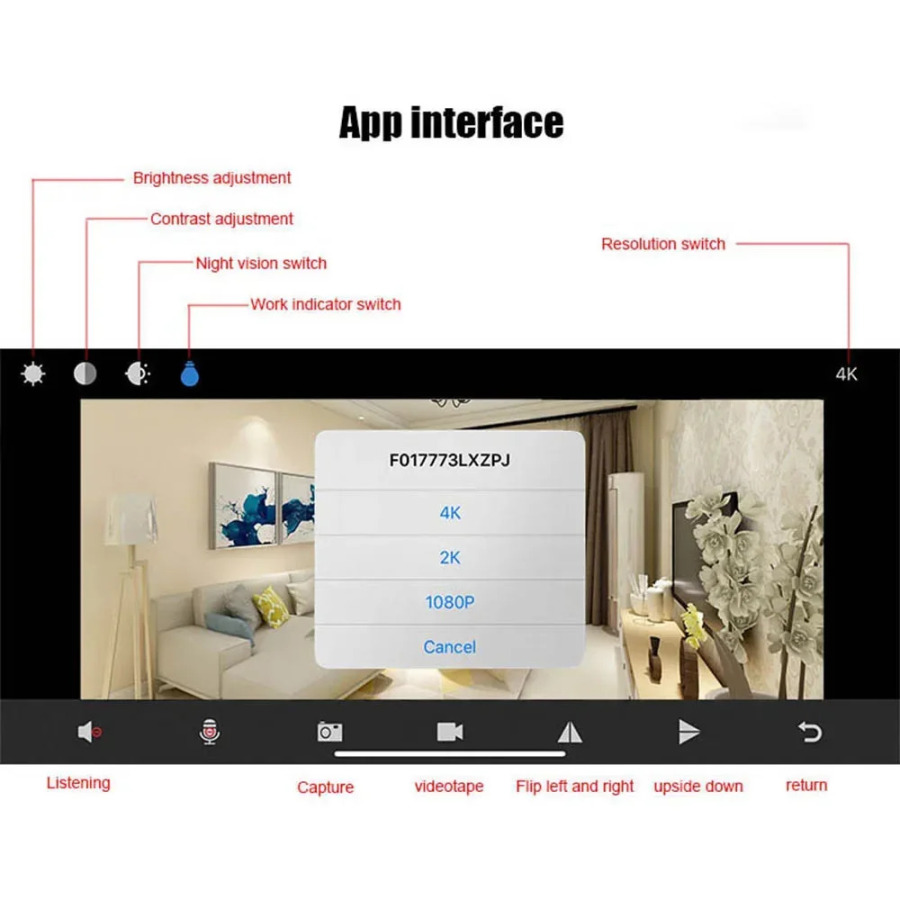 Mini kamera DIY portativ kuzatuv kameralari, Wi-Fi harakatni aniqlash masofadan koʻrish DVR xavfsizlik real vaqtda videokamera
