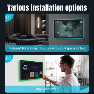 Smart Home Device 2024 Smart Home System Android 13 WiFi6 RK3566 POE BT5.3 Devorga oʻrnatiladigan portativ Android plansheti