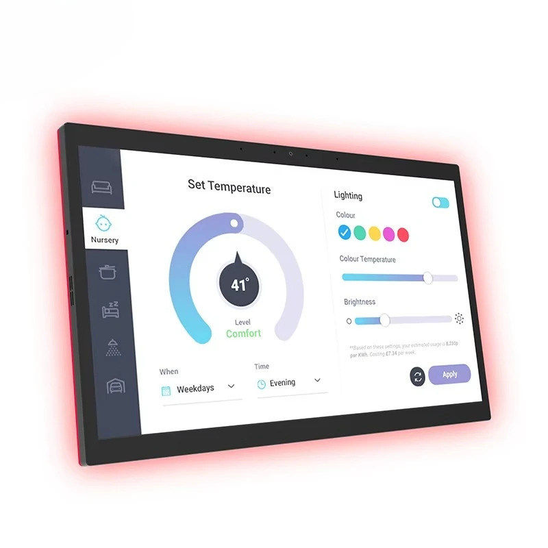 Smart Home Device 2024 Smart Home System Android 13 WiFi6 RK3566 POE BT5.3 Devorga oʻrnatiladigan portativ Android plansheti