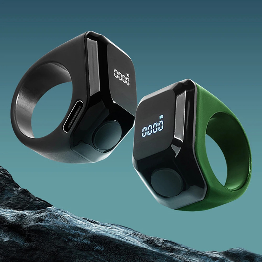 Умное приложение, кольцевой счетчик, портативный цифровой дисплей, Bluetooth-счетчик, кольцо, напоминание о времени, носимое кольцо Tasbih Zikr Misbah