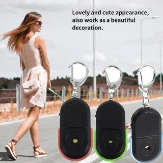 Портативный автомобильный ключ искатель анти-потерянный ключ искатель умный поиск локатор брелок свисток звуковой сигнал управление звуком светодиодный фонарик
