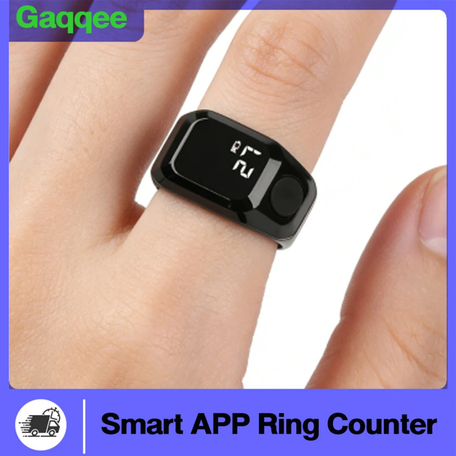 Bluetooth Portativ elektron barmoq hisoblagichi Smart APP Vaqtni eslatuvchi funksiya Raqamli Tasbih hisoblagichi