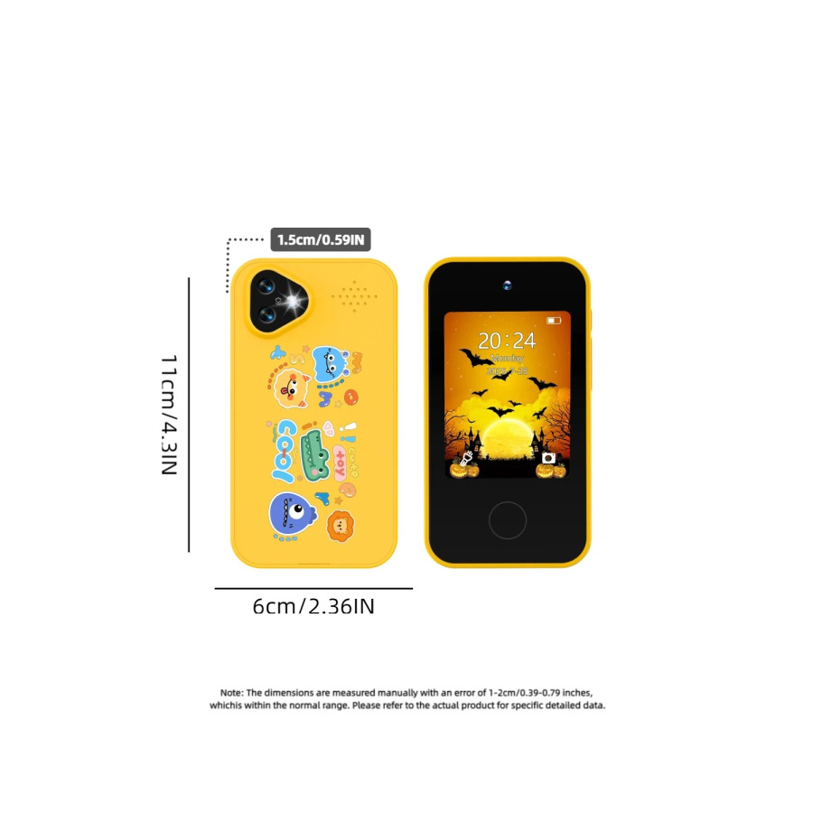 Erta rivojlanish, tugʻilgan kun va yangi yil sovgʻasi uchun ikkita kamerali, 1080P video yozuvli bolalar uchun mini portativ smartfon