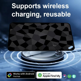 Smart Wallet Tracker, qayta zaryadlanuvchi ikki tizimli obʻektlarni topuvchi Apple Find My ilovasi va Android 