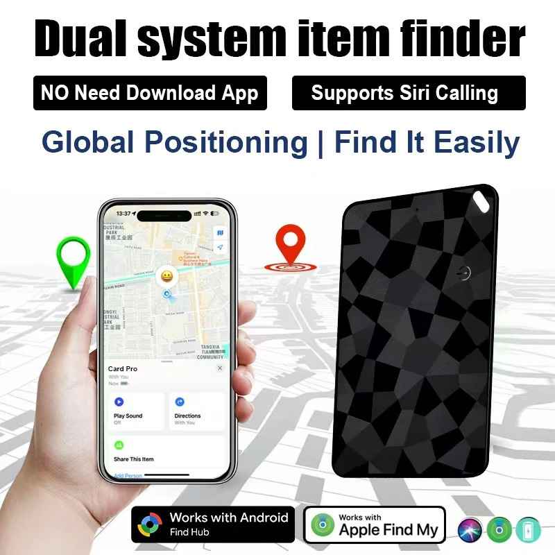 Smart Wallet Tracker, qayta zaryadlanuvchi ikki tizimli obʻektlarni topuvchi Apple Find My ilovasi va Android 
