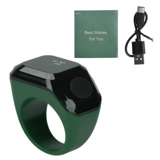 Bluetooth aqlli hisoblagich halqasi Raqamli displey Portativ vaqtni eslatuvchi taqiladigan tasbih/zikr/misbah uzuk Другой