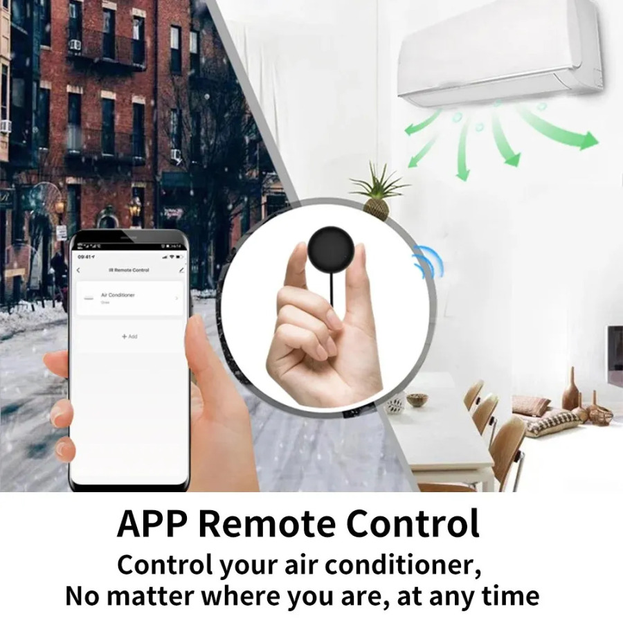 Smart Home uchun Wi-Fi IR masofadan boshqarish pulti SmartLife ilovasi televizor uchun masofadan boshqarish...