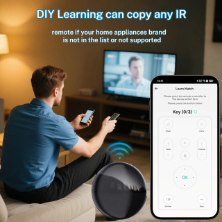 Универсальный ИК-пульт Tuya Smart для умной домашней автоматизации, пульт дистанционного управления для ТВ-кондиционера, работает с Alexa Google Home