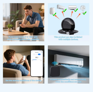 Универсальный ИК-пульт Tuya Smart для умной домашней автоматизации, пульт дистанционного управления для ТВ-кондиционера, работает с Alexa Google Home