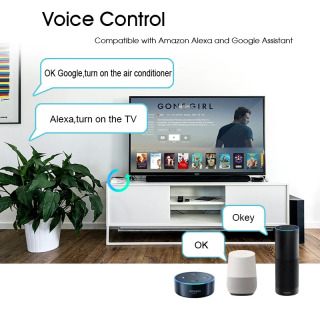 CUSAM Universal IR Smart Wi-Fi masofadan boshqarish pulti + Infraqizil uy boshqaruv markazi Tuya ilovasi Google Assistant Alexa Siri bilan ishlaydi