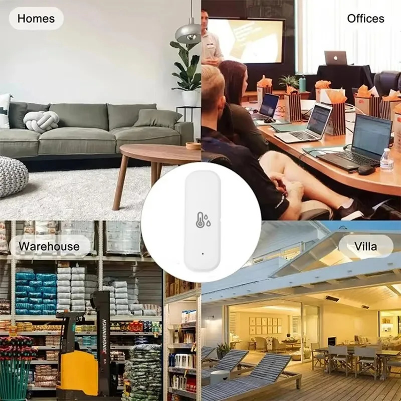 Датчик Температуры И Влажности Для Умного Дома С Wi-Fi 2.4G, Управление Через Приложение Tuya