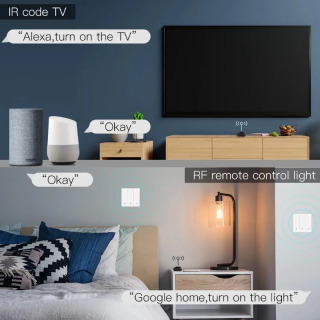 Универсальный инфракрасный пульт дистанционного управления oes Tuya ZigBee WiFi Smart IR для умного дома, совместимый с Alexa и Google Home.