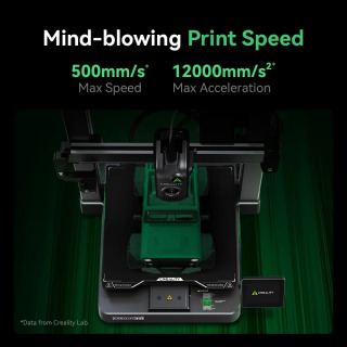 Creality Hi Core XZ Motion 3D printeri 500 mm/s tezlikda, koʻp rangli chop etish, avtomatik tekislash, bosib chiqarish maydoni 260*260*300 mm, metall korpus