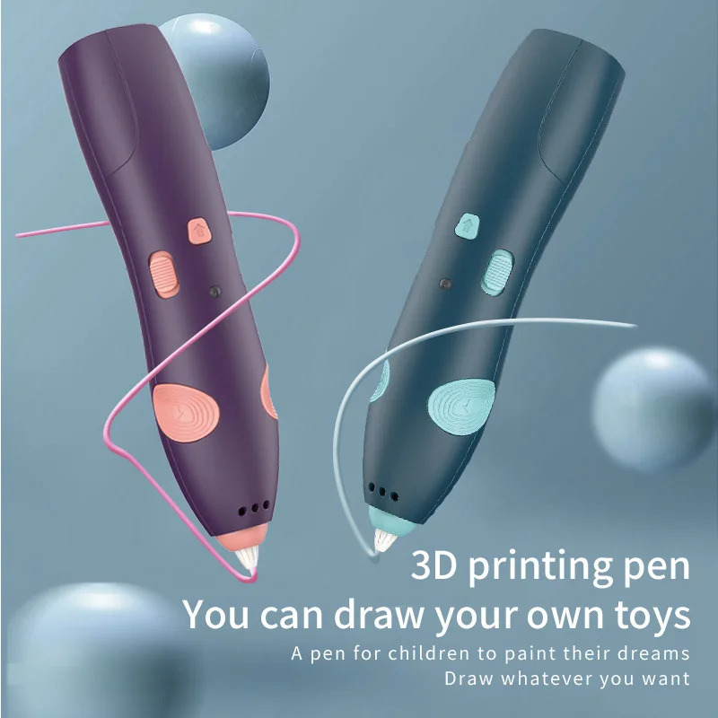 Bolalar uchun 3D bosma qalam, DIY oʻquv chizmachilik oʻyinchoqlari, PLA filamentli, simsiz va ishlatish uchun qulay, bolalar tugʻilgan kuni uchun ideal