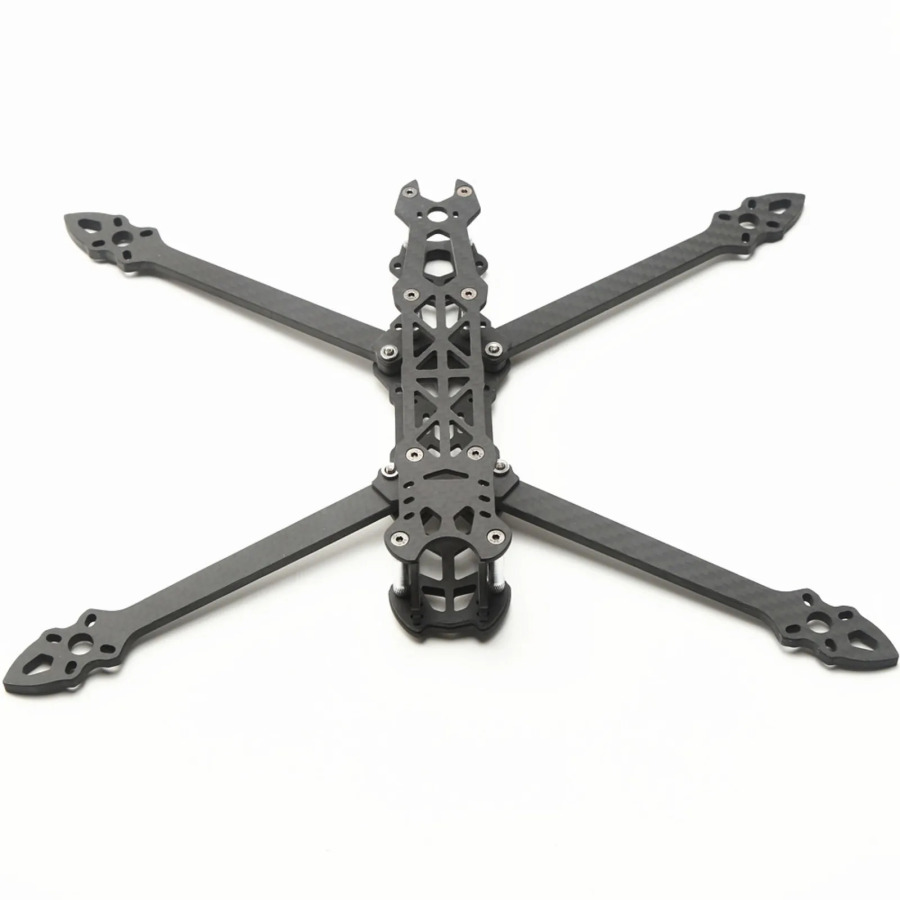 Mark4 7 dyuymli 295 mm, 5 mm kvadrokopter ramkasi bilan 3K uglerod tolali 7 dyuymli ramka toʻplami FPV poygasi uchuvchisiz kvadrokopter uchun DIY erkin uslubdagi ehtiyot qismlar